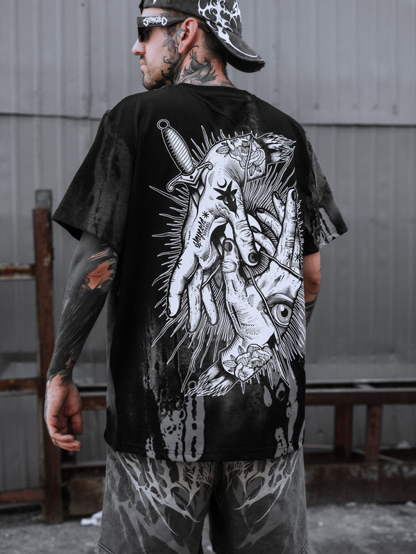 Think Twice - Oversized T-Shirt (dye) 200GSM Lifestyle Image