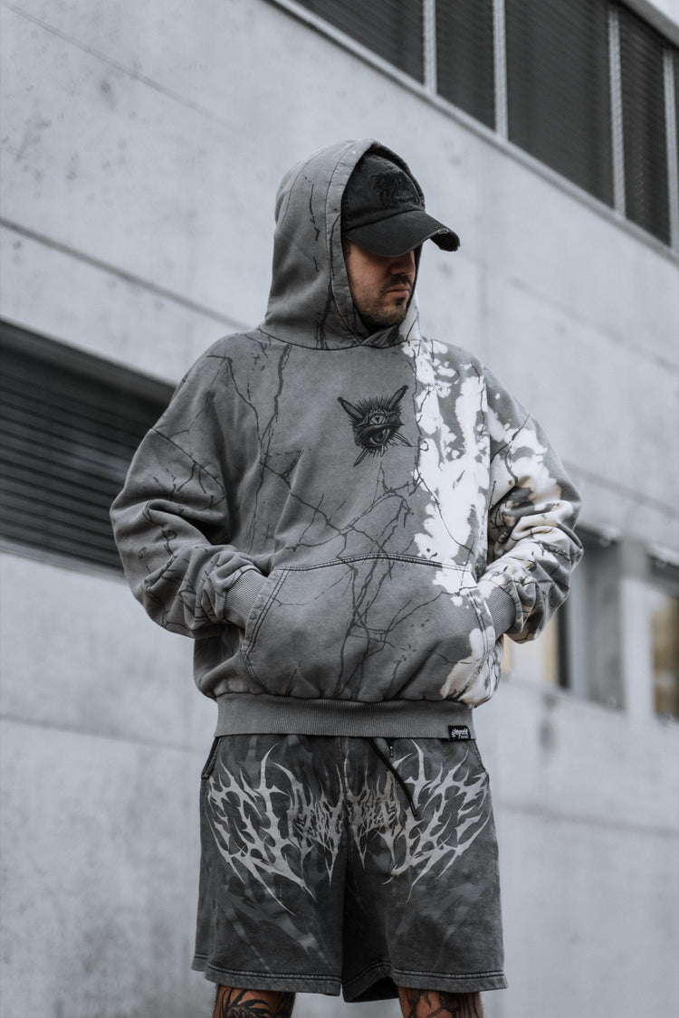 Sweatshirt Black Bleach Tie Dye Sweatpants Think Twice Heavy