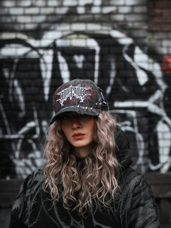 Thronebreaker (black) - Distressed Baseball Cap Lifestyle Image