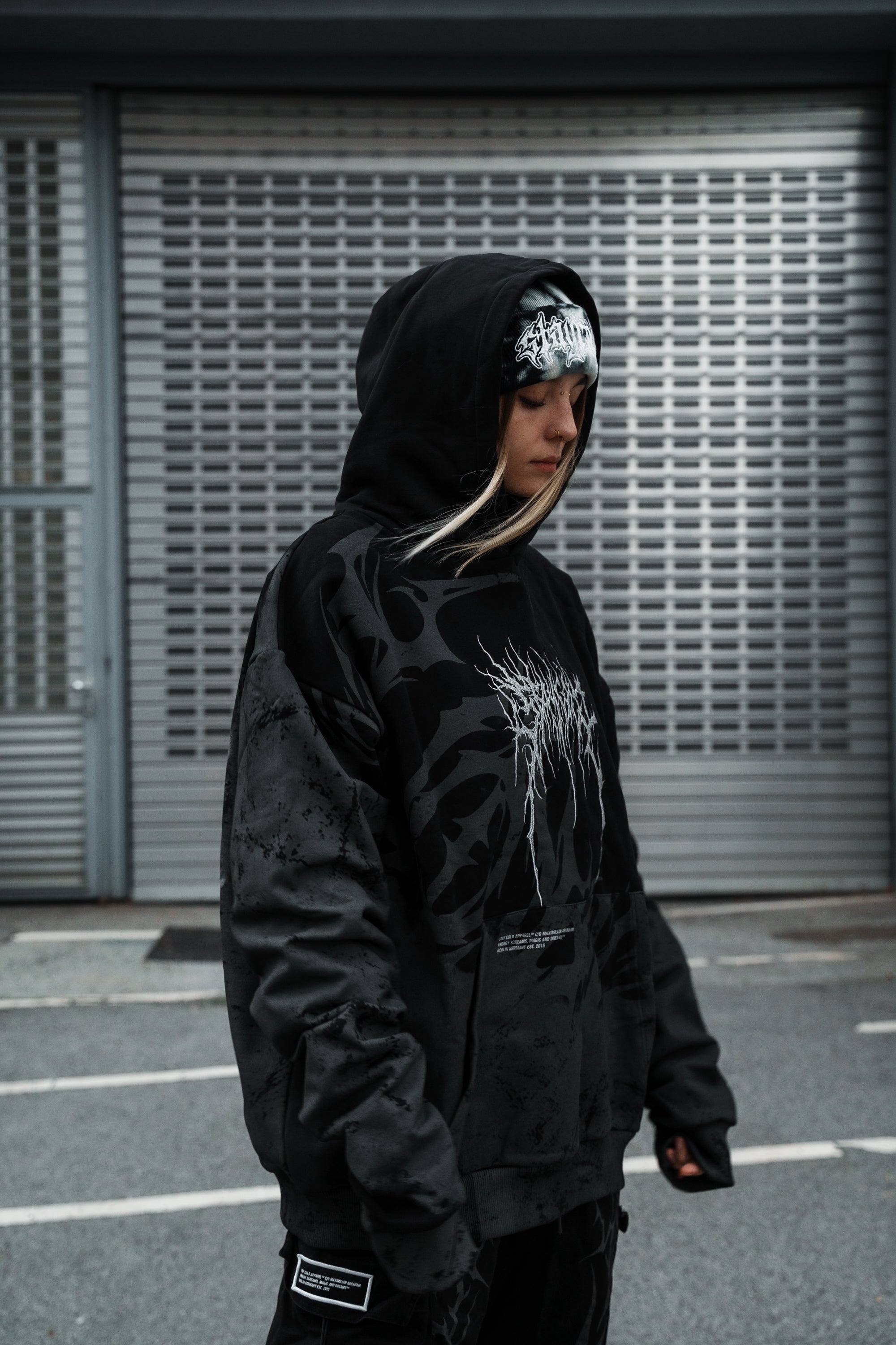 Trinity (black) - Oversized Hoodie (350GSM)