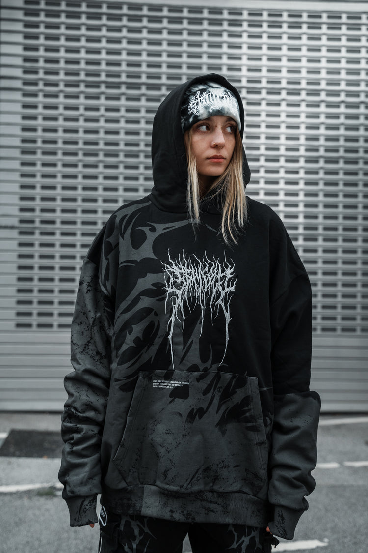 Trinity (black) - Oversized Hoodie (350GSM) Image 1