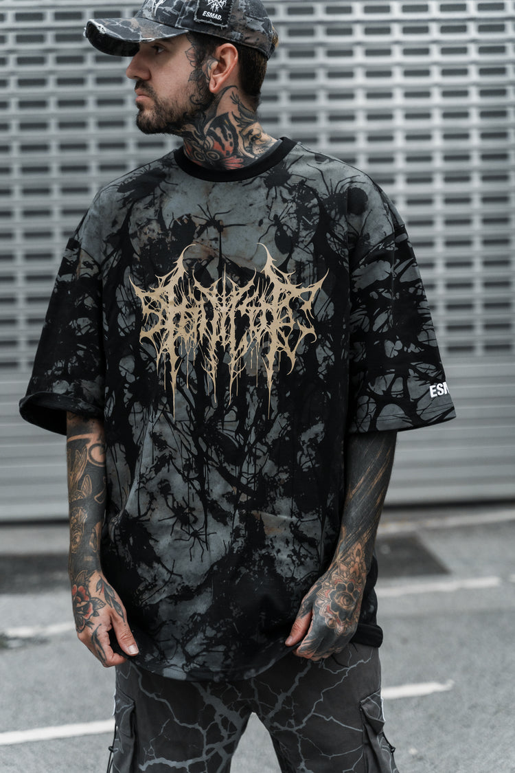 Ultravoid (black) - Oversized T-Shirt (200GSM) Image 7