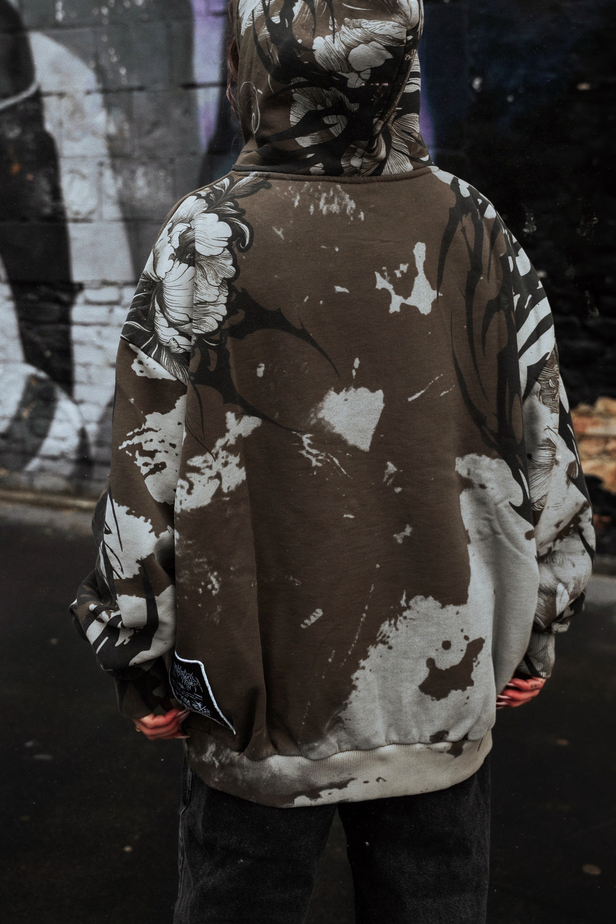 Veins Of Velvet (Allover) - Heavy Oversized Hoodie (400GSM)