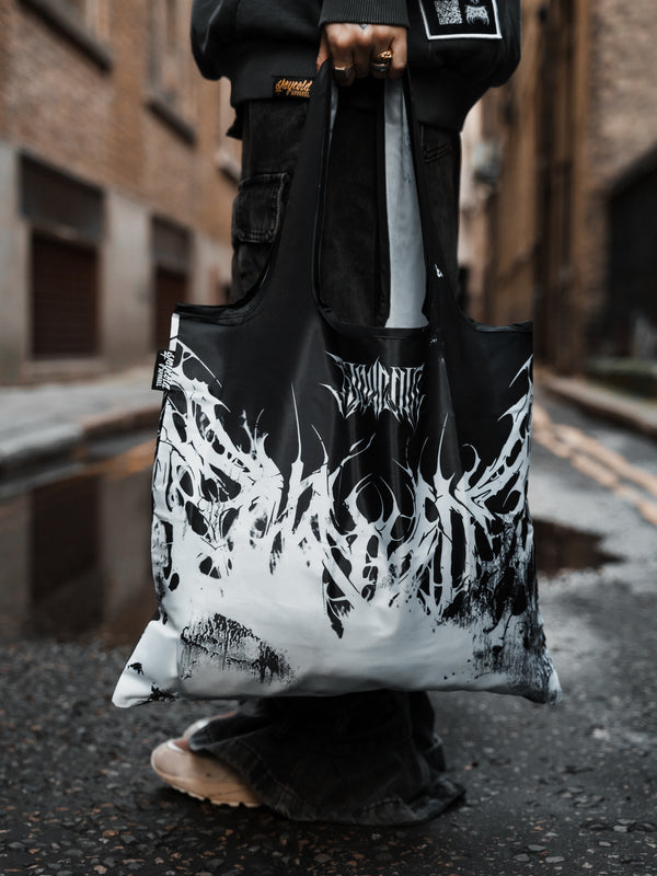 Veins Turn To Dust (half half) - Tote Bag Lifestyle Image