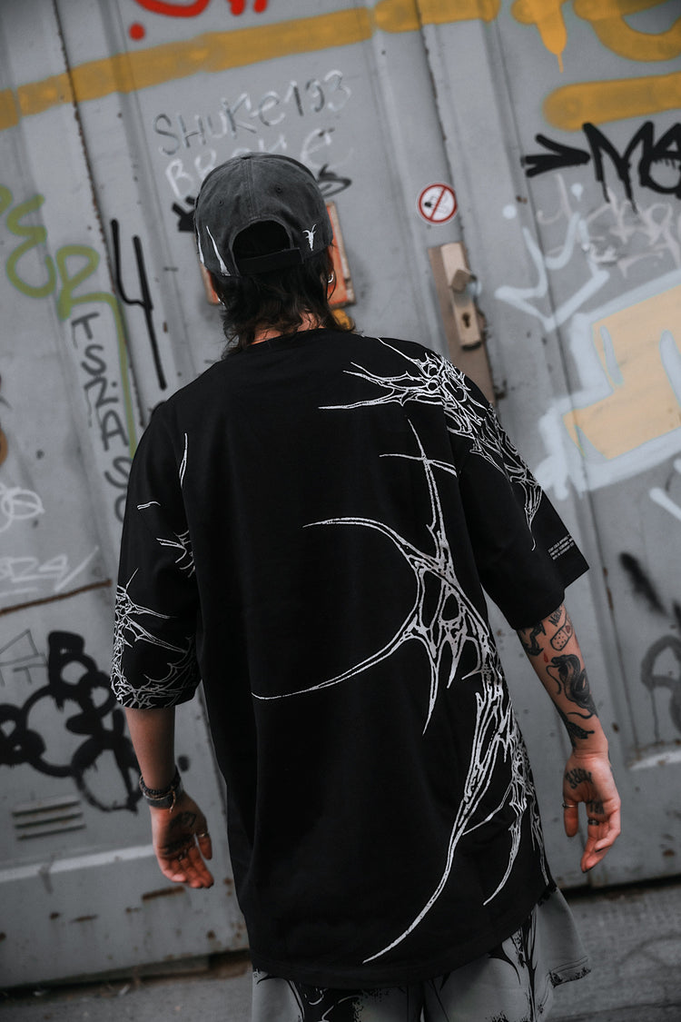 Voidwalker (black) - Oversized T-Shirt (200GSM) Image 3