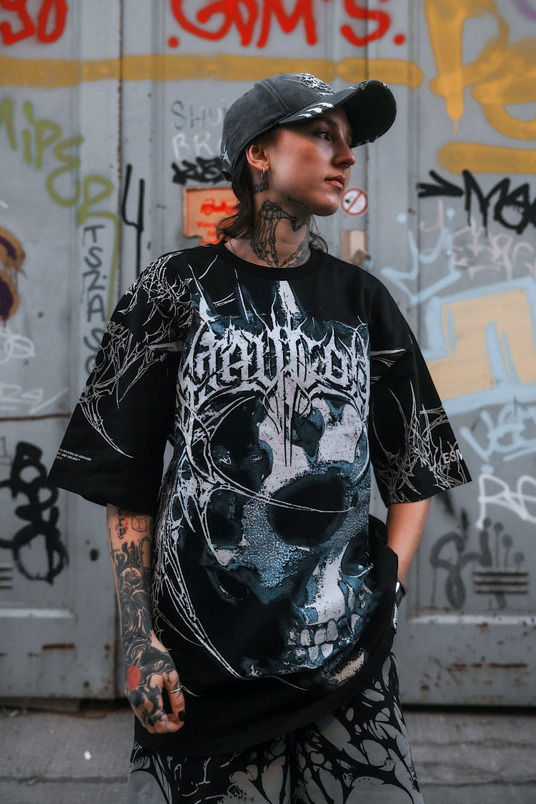 Voidwalker (black) - Oversized T-Shirt (200GSM) Image 5