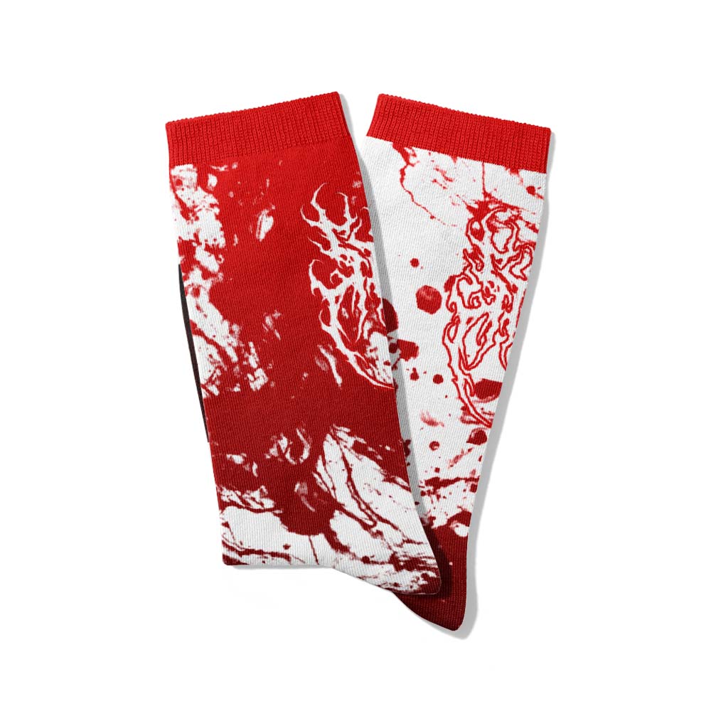 Threadfall (Red) - Comfort Socks Mockup