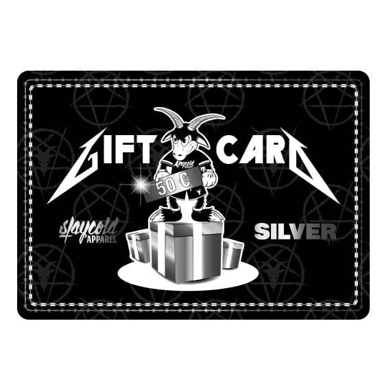 SILVER Gift Card Mockup