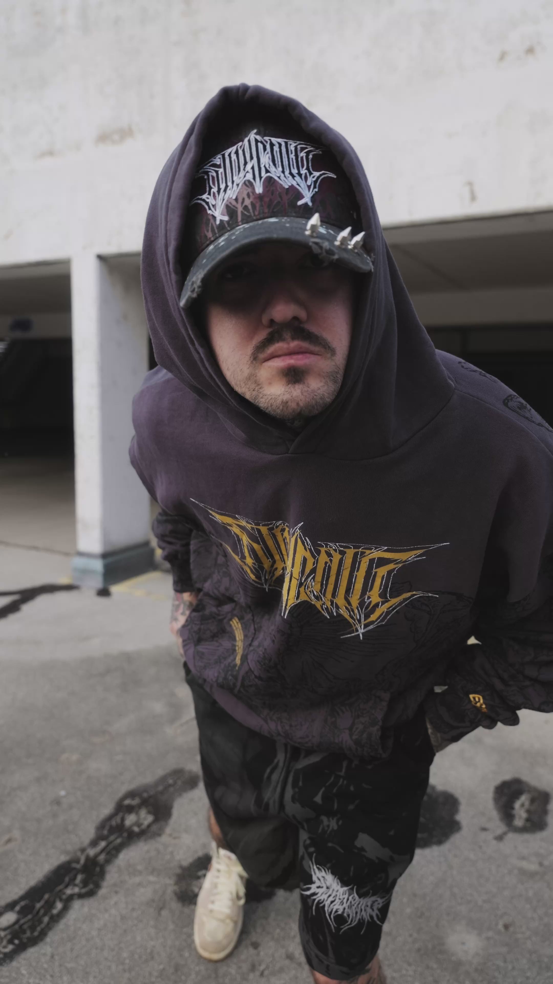 The Blackened Sun (dark grey) - Oversized Hoodie (350GSM)