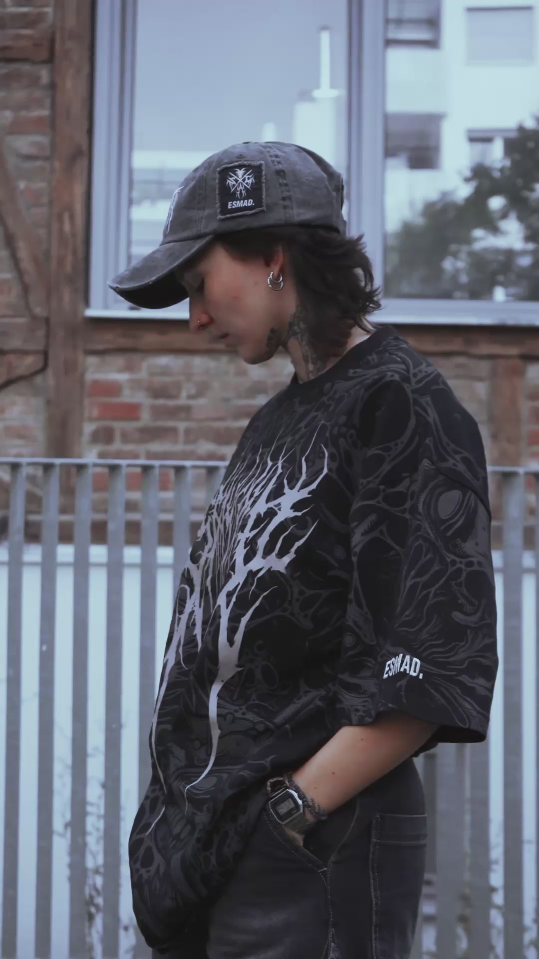The Hollow Blaze (Allover) - Oversized T-Shirt (200GSM)