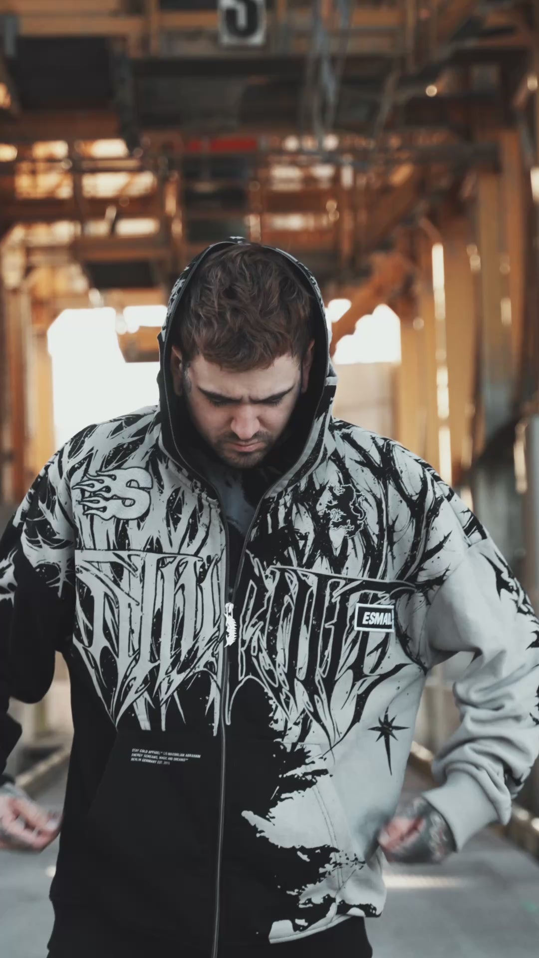 三苫愛 CHAOS ZIP HOOD Things That Matter Lord Of Chaos (half half) - Heavy Zipper Hoodie (400GSM)