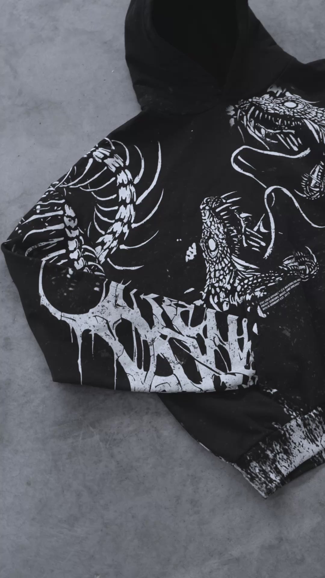 【BLACK】Patterned hoodie Zildjian Limited Edition Icon Hoodie Black