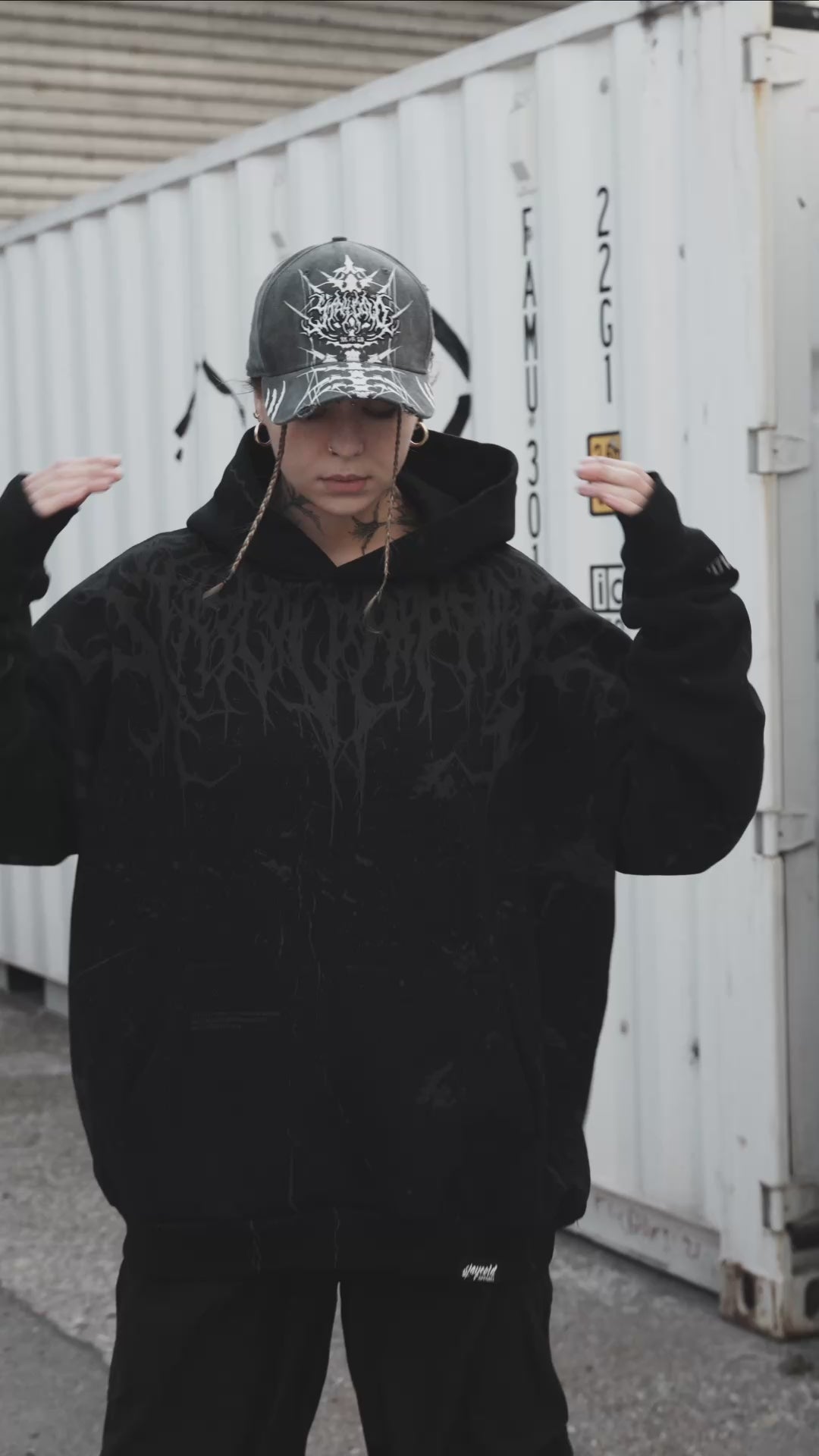 Marrow of Eden (black) - Oversized Hoodie (350GSM)