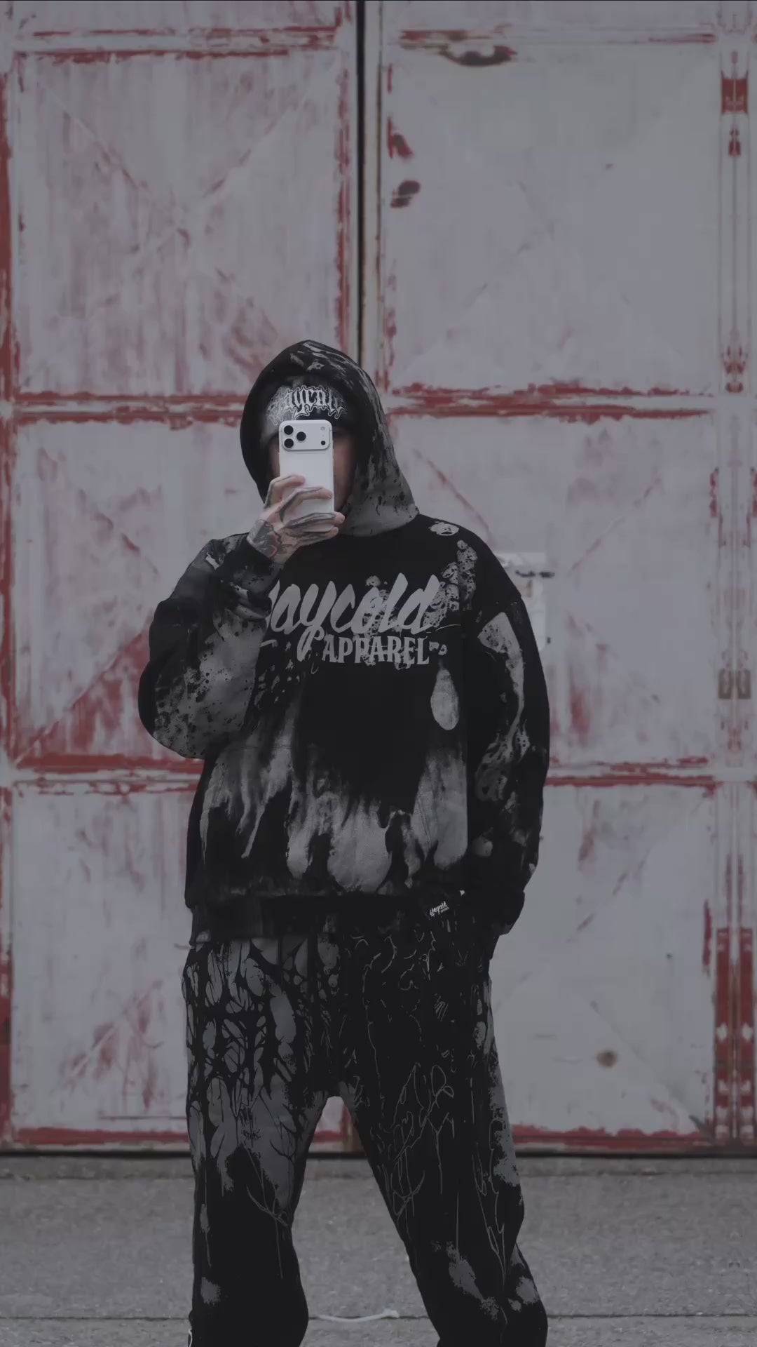 SC Logo (grey dye) - Oversized Hoodie (350GSM)