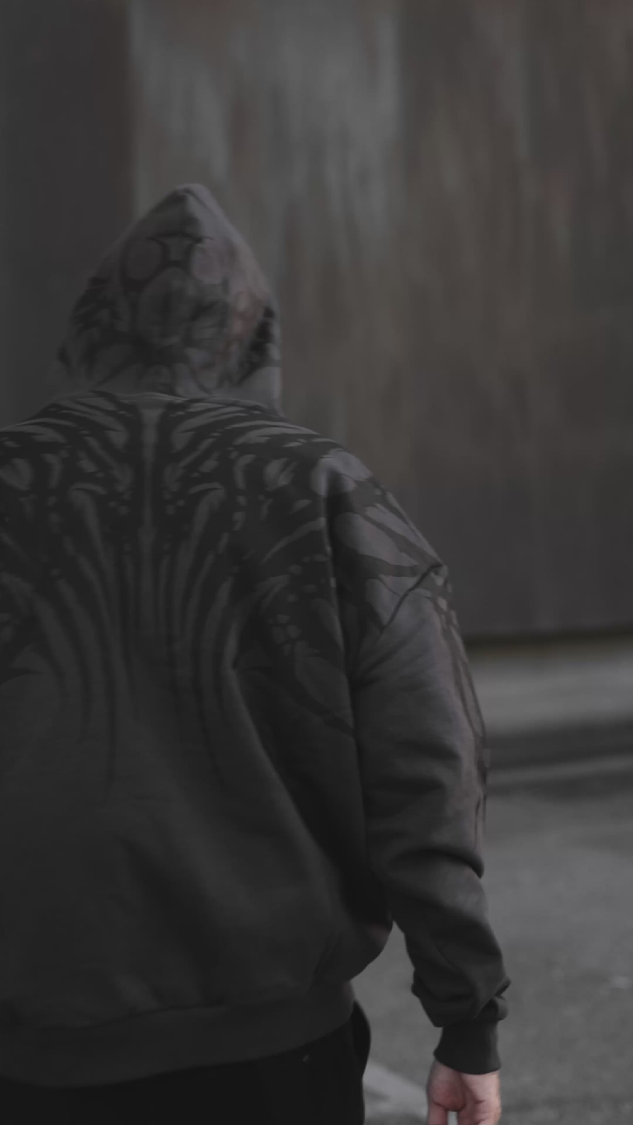 Necroblade (dark grey) - Heavy Oversized Hoodie (400GSM)