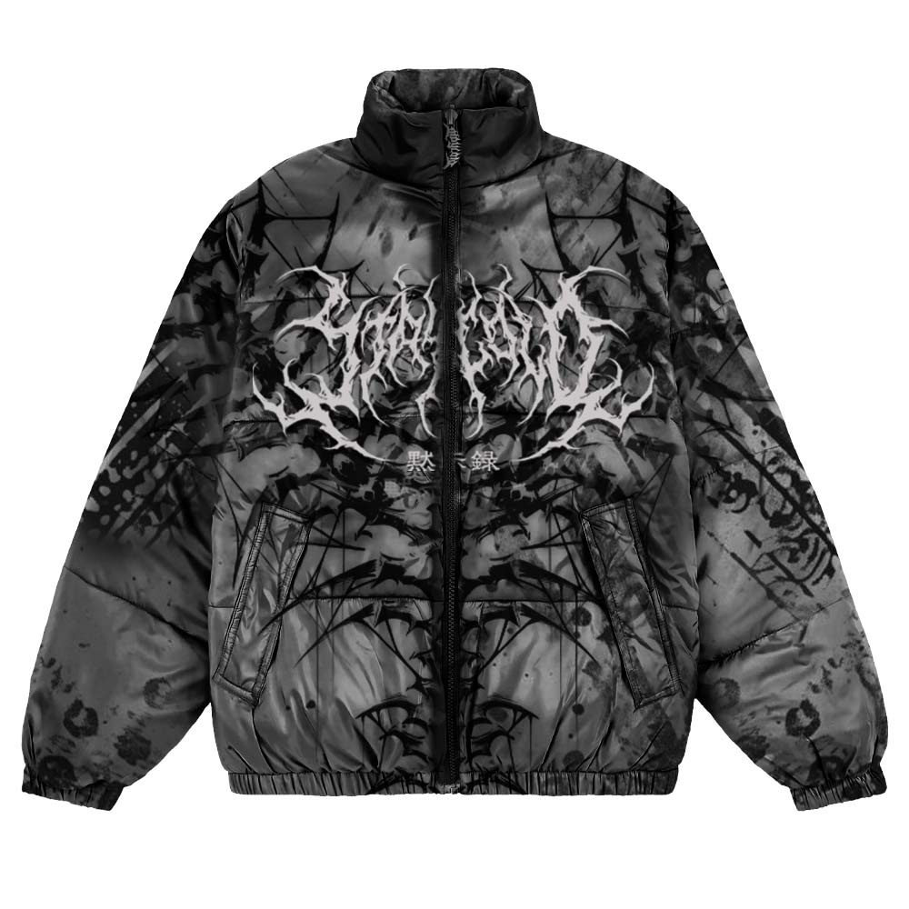 Nocturnal Lifelines - Puffer Jacket Mockup